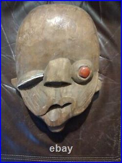 Original Vintage Abstractcarved Wood Maskone Of A Kind