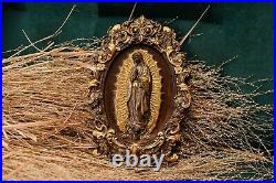 Our Lady Of Guadalupe Wood Carved Christian Icon Religious Wall Hanging