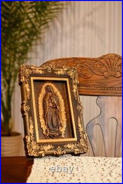 Our Lady Of Guadalupe Wood Wall Modern Christian Art Housewarning Gift