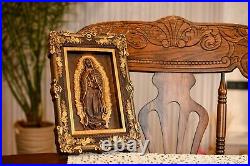 Our Lady Of Guadalupe Wood Wall Modern Christian Art Housewarning Gift