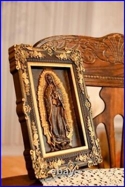 Our Lady Of Guadalupe Wood Wall Modern Christian Art Housewarning Gift