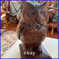 Owl statue Owl Wooden Finial for Staircase Newel Post, Owl finial bed post, Gift