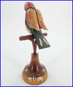 P. D. HOCH Carved Painted Perched Bird PA Dutch Folk Art 2007 Cumberland Prim
