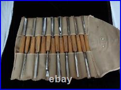 PFEIL SWISS MADE LARGE 15pc HAND WOOD CHISEL CARVING TOOL COLLECTION SET