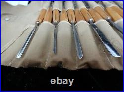 PFEIL SWISS MADE LARGE 15pc HAND WOOD CHISEL CARVING TOOL COLLECTION SET