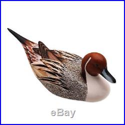 PINTAIL DUCK Signed Hand Carved Wood Sculpture Bali Art