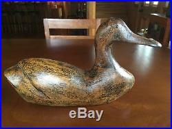 Pair of Americana Hand Carved Wood Ducks 13 Length