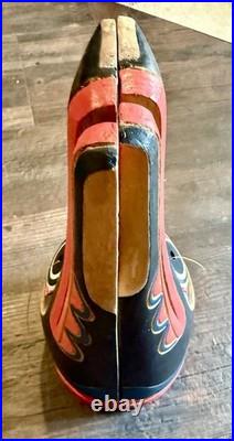 Pair of Large hand-carved wooden mask Pacific, Northwest inspired
