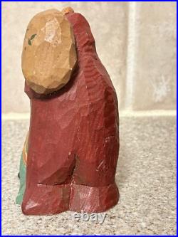 Patricia Cobb Folk Art Hand Carved Santa Signed & Stamped 1997 Nicholas 60/200