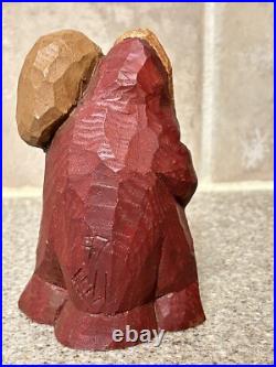 Patricia Cobb Folk Art Hand Carved Santa Signed & Stamped 1997 Nicholas 60/200