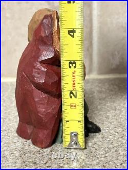 Patricia Cobb Folk Art Hand Carved Santa Signed & Stamped 1997 Nicholas 60/200