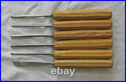 Pfeil Swiss Made Hand Wood Carving Tools Set of 6 Sizes/Shapes