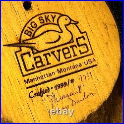 Pheasant Big Sky Carvers Kissy Durham #1731 Hand carved Painted wood 1999