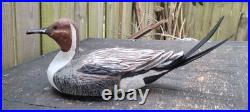 Pintail Duck Decoy Wooden Hand Carved by Adam Plitt of iCarve Signed by Artist