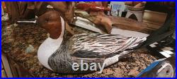 Pintail Duck Decoy Wooden Hand Carved by Adam Plitt of iCarve Signed by Artist