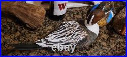 Pintail Duck Decoy Wooden Hand Carved by Adam Plitt of iCarve Signed by Artist
