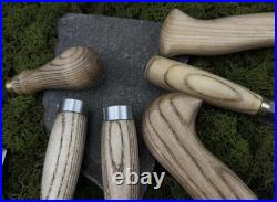 Premium Hand-Forged Wood Carving Tool Set 7-Piece Set with Leather Roll