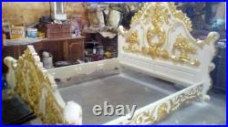 Premium Quality Carving Solid Teak Bed Custom-Made, One-of-A-Kind