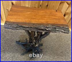 Professional Hand Carved Real Yellow Pine Coffee Table 22 Wood Carving Art