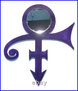 Purple sculpture, purple symbol, mirror wall art, abstract mirror art, 26x22