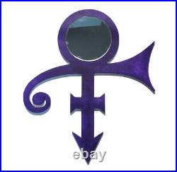 Purple sculpture, purple symbol, mirror wall art, abstract mirror art, 26x22