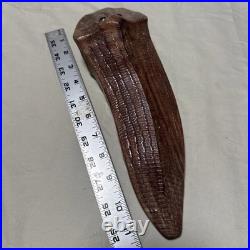 R. L. Blair Deep Eel Wood Carving Signed 2002