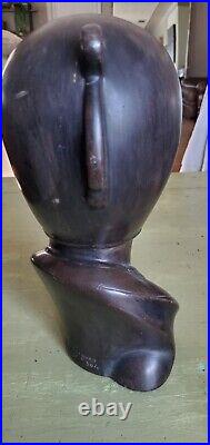 RARE-1958 Agostinho Rodrigues Wood Carving Sculpture Roman Warrior Signed 504