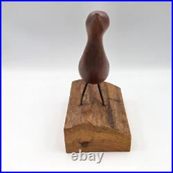 RARE Paul W. Eshelman Wood Bird Carving Roherstown PA MCM Folk Art Signed RARE Paul W. Eshelman Wood Bird Carving Roherstown PA MCM Folk Art Signed