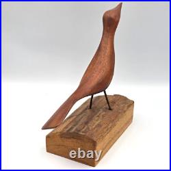RARE Paul W. Eshelman Wood Bird Carving Roherstown PA MCM Folk Art Signed RARE Paul W. Eshelman Wood Bird Carving Roherstown PA MCM Folk Art Signed