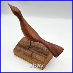RARE Paul W. Eshelman Wood Bird Carving Roherstown PA MCM Folk Art Signed RARE Paul W. Eshelman Wood Bird Carving Roherstown PA MCM Folk Art Signed