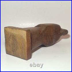 Rafael Alberti (1902-1999) Spain, Original Signed Wood Carving Woman Sculpture