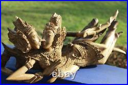Rama Sita Lovers Sculpture Balinese Wood Carving hand carved handmade Bali Art