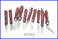Ramelson Wood Carving Tools Knife Set 10 Pc Whittling Bench Woodworking