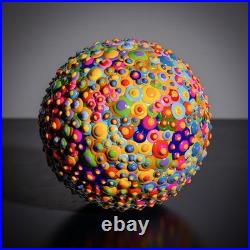 Rapture in Color Drops Painting 8x 8x 5