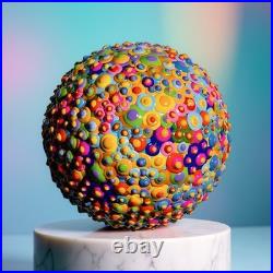 Rapture in Color Drops Painting 8x 8x 5