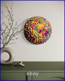 Rapture in Color Drops Painting 8x 8x 5