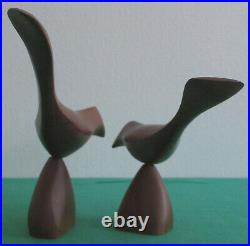 Rare Emil Milan Emilan Walnut Wood Carved Bird Sculpture American Modern