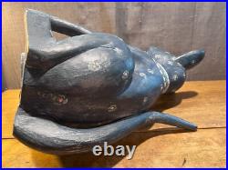 Rare September Woods Don Freedman Dog/Cat Hand Carved/Painted Folk Art Sculpture Rare September Woods Don Freedman Dog/Cat Hand Carved/Painted Folk Art Sculpture