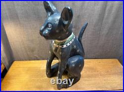 Rare September Woods Don Freedman Dog/Cat Hand Carved/Painted Folk Art Sculpture Rare September Woods Don Freedman Dog/Cat Hand Carved/Painted Folk Art Sculpture