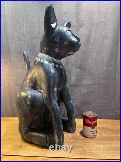 Rare September Woods Don Freedman Dog/Cat Hand Carved/Painted Folk Art Sculpture Rare September Woods Don Freedman Dog/Cat Hand Carved/Painted Folk Art Sculpture