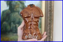 Rare Timmy Woods Adonis Male Nude Sculpture Hand Carved Art Handbag Clutch