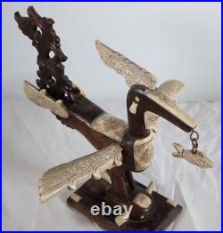 Rare Vintage Sarimanok Sculpture Maranao Art from Mindanao, Philippines Rare Vintage Sarimanok Sculpture Maranao Art from Mindanao, Philippines