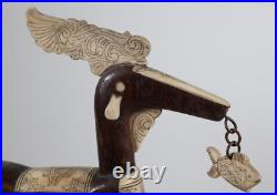 Rare Vintage Sarimanok Sculpture Maranao Art from Mindanao, Philippines Rare Vintage Sarimanok Sculpture Maranao Art from Mindanao, Philippines