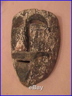 Rare antique hand carved wood indigenous Mexican dance ceremonial mask sculpture