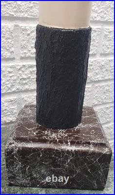 Realism Faux Art Elephant Wood Xlarge 42 Heavy 7lb Carving Marble Look Base