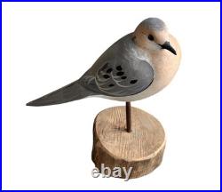 Robert Guge Mourning Dove Bird Carving