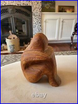 Robert Hargrave (20th C.) Carved Pressed Wood Sculpture Signed