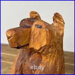 Rustic Wood Carving Standing Bear Sculpture 20 Home Decor