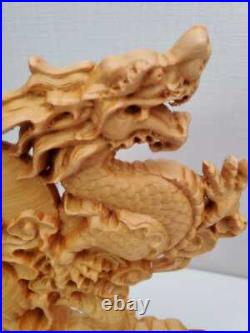 Ryoma Spirit Wood Carving Sculpture Feng Sui Interior Dragon Horse Dragon Ryoma Spirit Wood Carving Sculpture Feng Sui Interior Dragon Horse Dragon