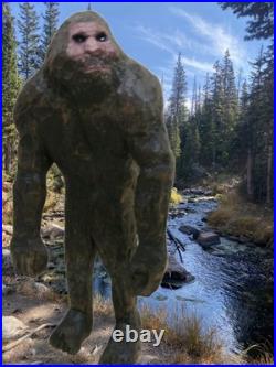 SASQUATCH -my 13 tall hand carved signed wood figure